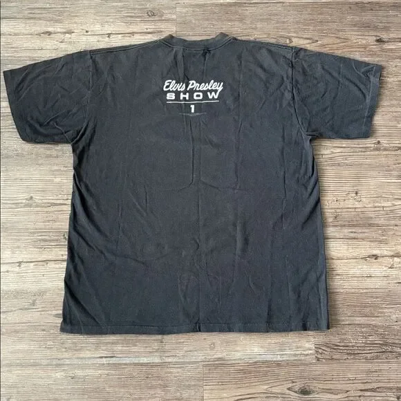 VINTAGE 1996 ELVIS PRESLEY SHOW 1 CONCERT BAND TEE SINGLE STITCH MENS XL - Picture 6 of 7